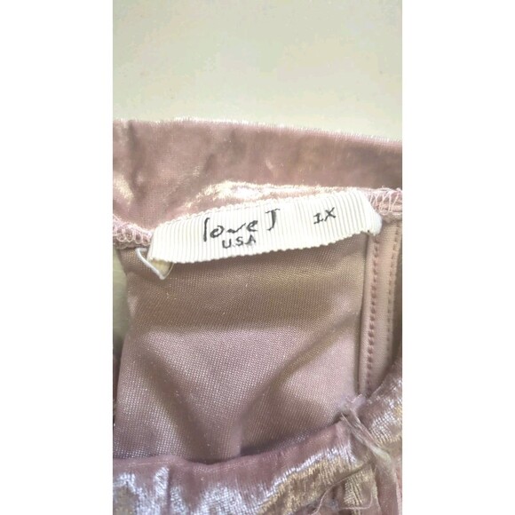 Blush Crushed Velvet Top Fairy Y2K Regencycore Ethereal Coquette Renaissance 1X - Picture 6 of 9